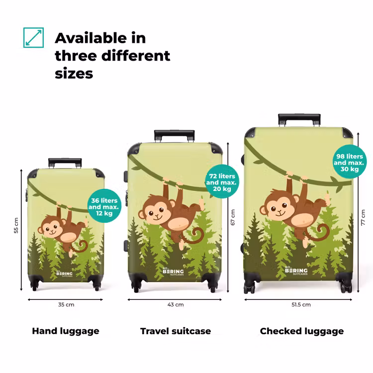Suitcase - Monkey - Jungle - Green — 3