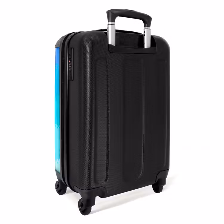 Suitcase - Blue - Pixel - Horizontal Stripes — 4