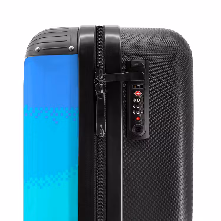 Suitcase - Blue - Pixel - Horizontal Stripes — 6