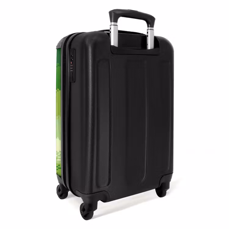 Suitcase - Green - Pixel - Horizontal Stripes — 4