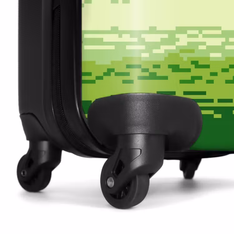 Suitcase - Green - Pixel - Horizontal Stripes — 7