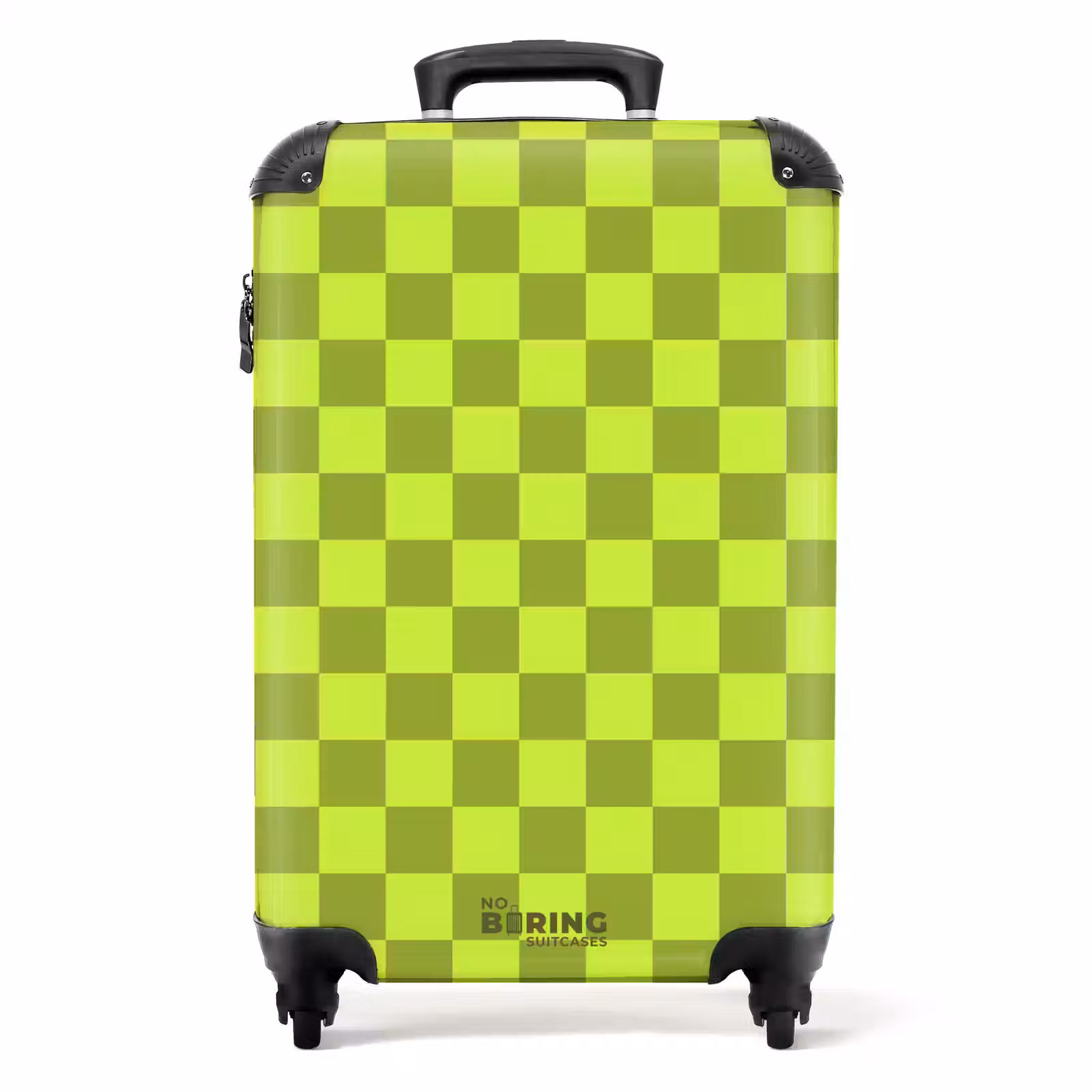 Suitcase - Chessboard Pattern - Light Green - Dark Green — 1