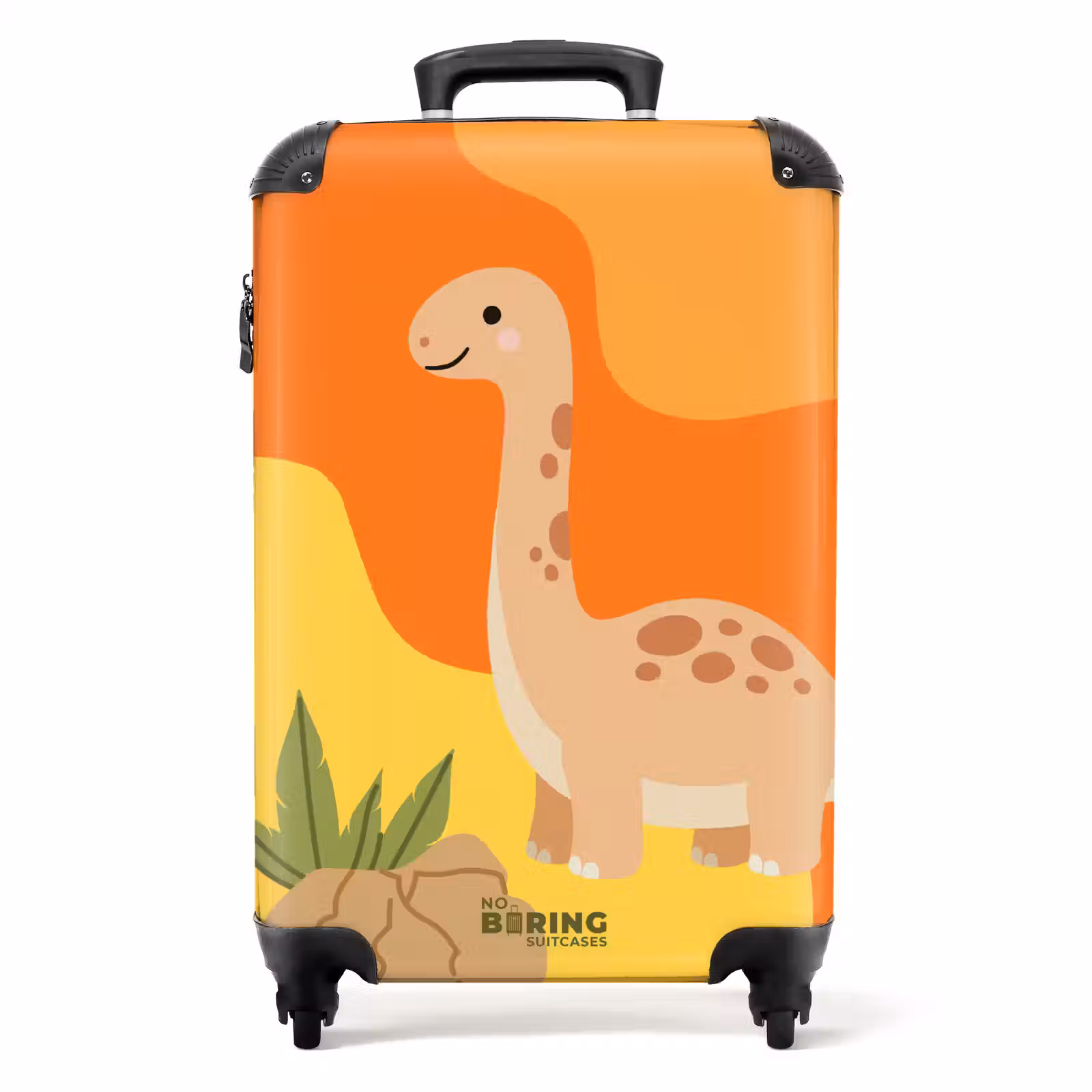 Suitcase - Dino - Orange - Stone — 1