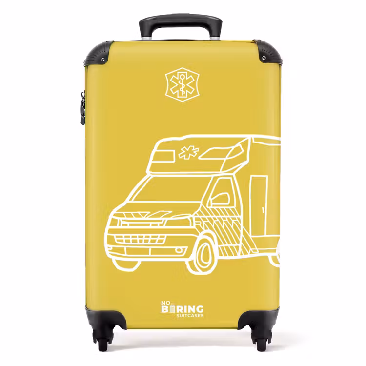 Suitcase - Ambulance - Yellow - White — 1