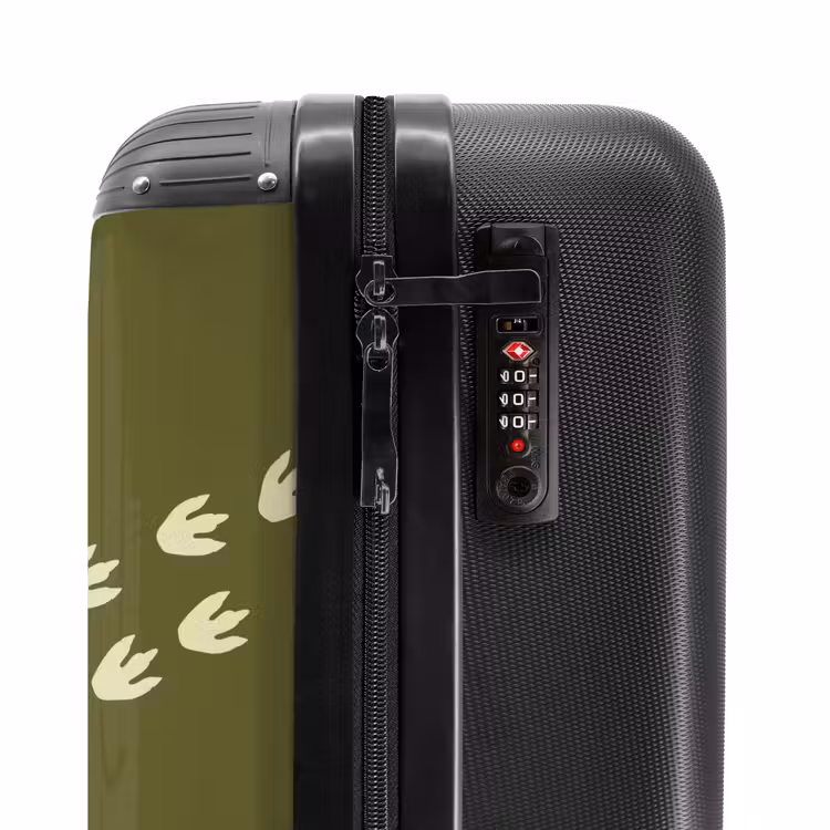 Suitcase - Dino - Footprints - Green — 5