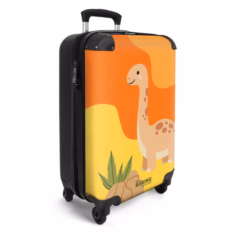 Suitcase - Dino - Orange - Stone — 4