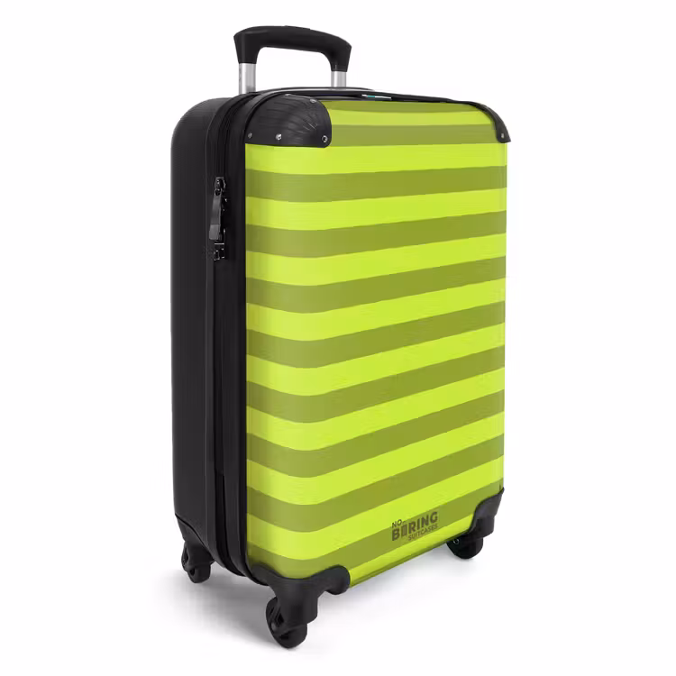 Suitcase - Horizontal stripes - Light green - Dark green — 4