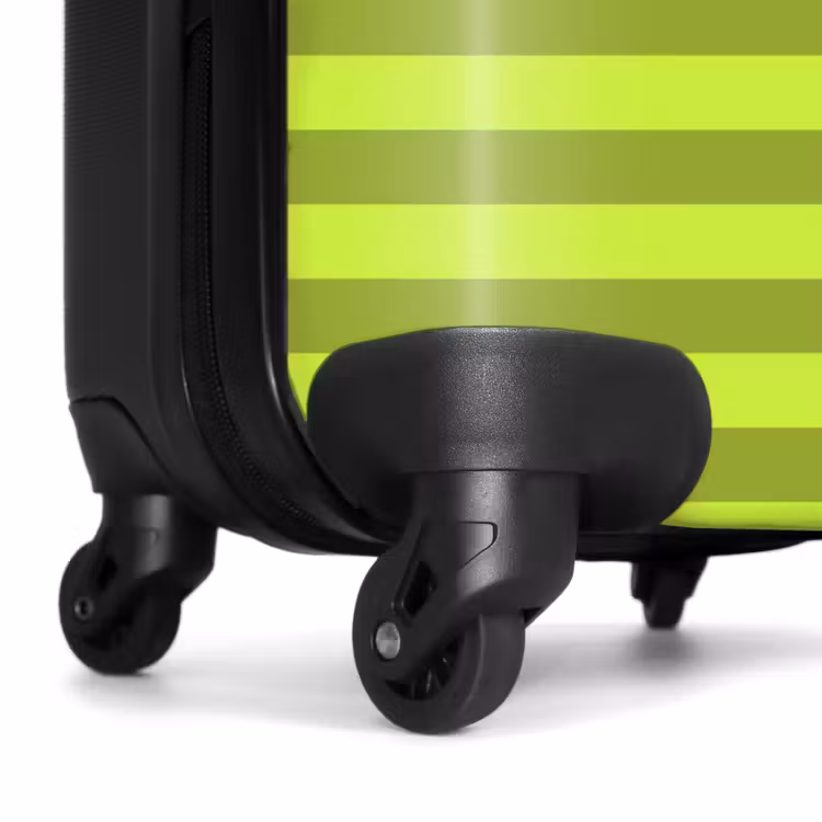 Suitcase - Horizontal stripes - Light green - Dark green — 6