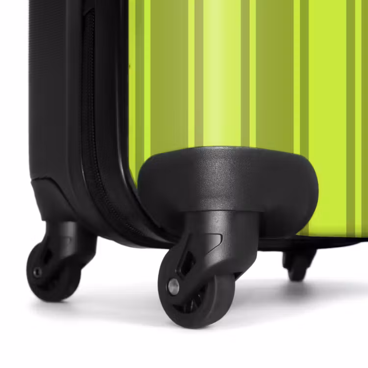 Suitcase - Vertical stripes - Light green - Dark green — 6