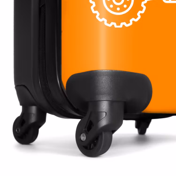 Suitcase - Dump Truck - Orange - White — 6