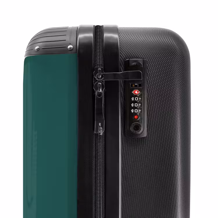 Suitcase - Handlebar - Green - White — 5