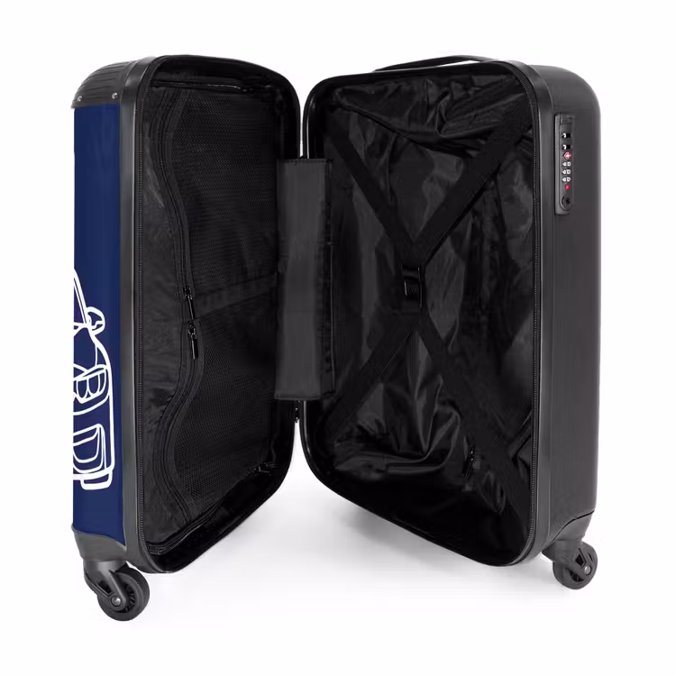 Suitcase - Police - Blue - White — 3