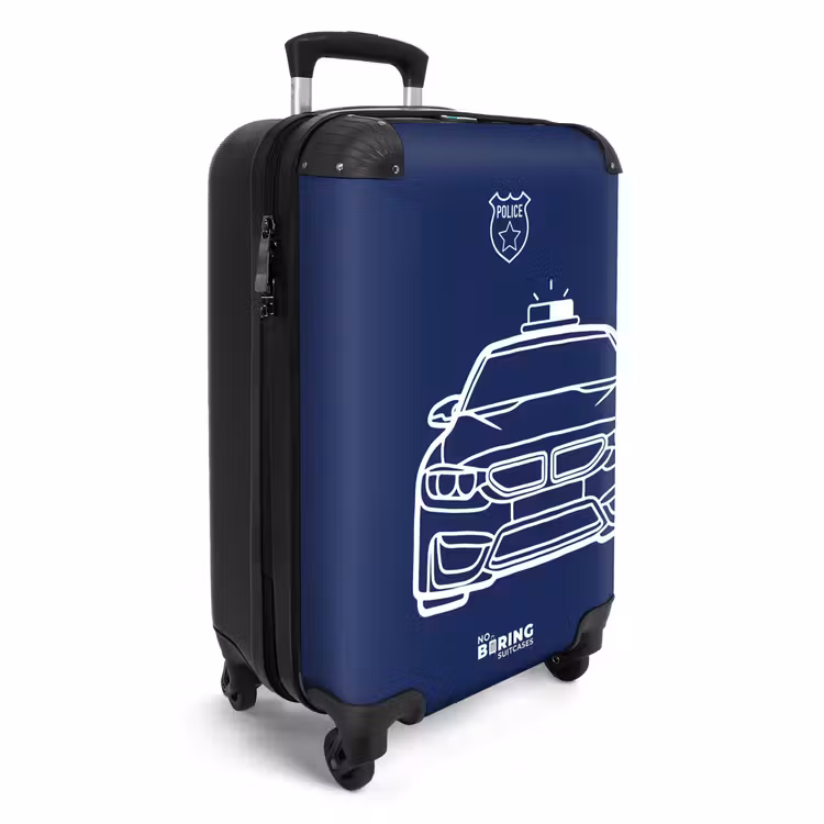 Suitcase - Police - Blue - White — 4