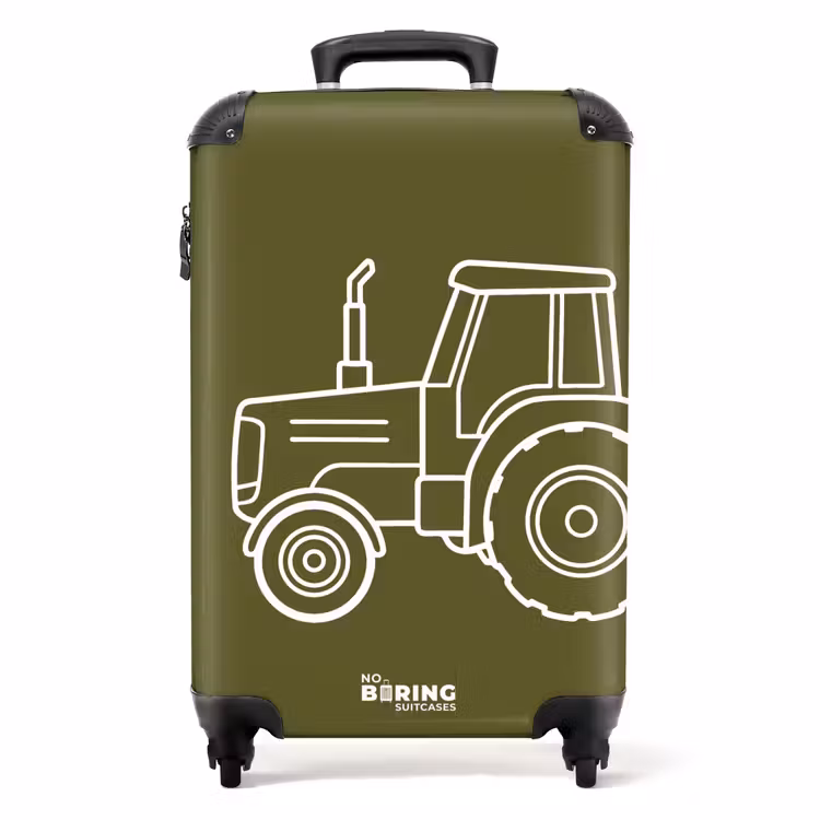 Suitcase - Tractor - Green - White — 1
