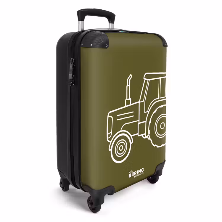 Suitcase - Tractor - Green - White — 4