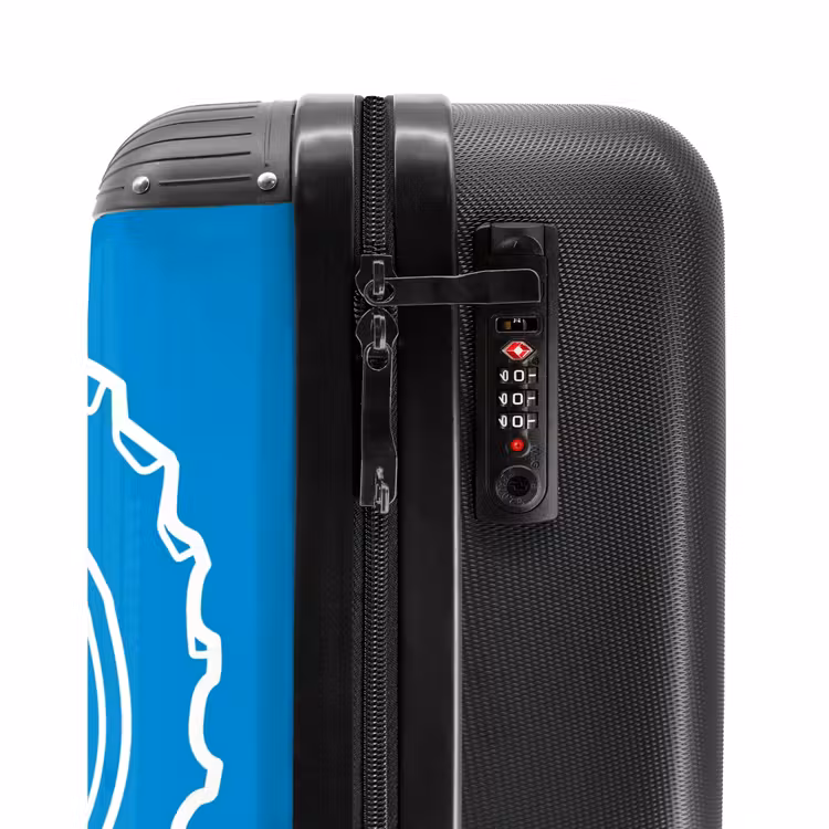 Suitcase - Tractor Tire - Blue - White — 5