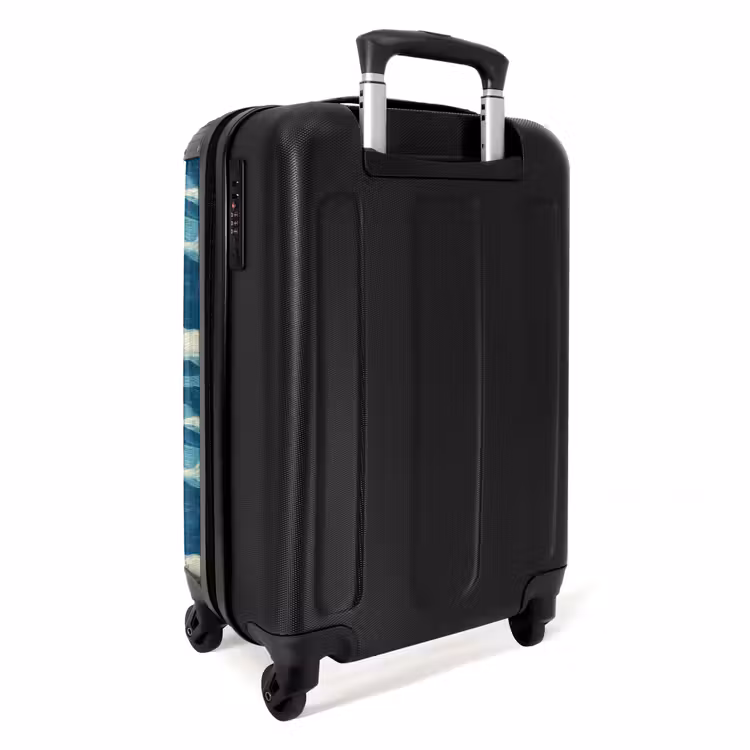 Suitcase - Waves - Abstract - Pattern - Blue - White — 2