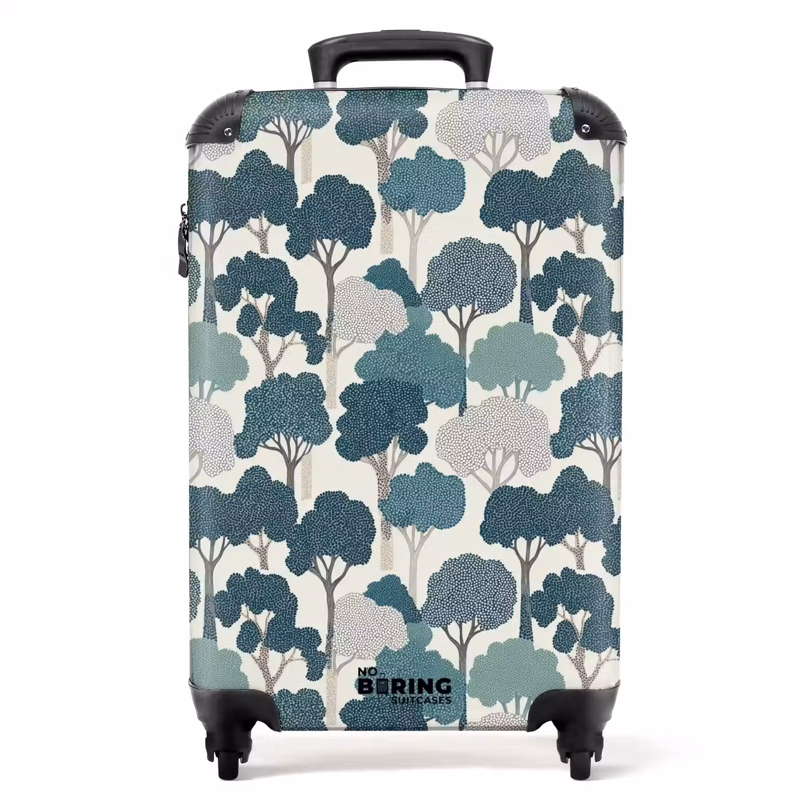 Suitcase - Modern - Trees - Forest - Pattern - Blue — 1