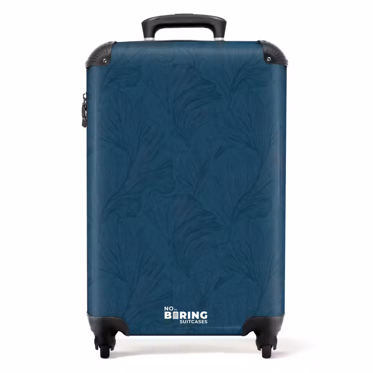 Suitcase - Abstract - Pattern - Dark Blue - Elegant — 1
