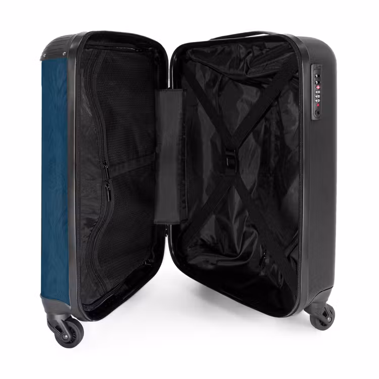 Suitcase - Abstract - Pattern - Dark Blue - Elegant — 3