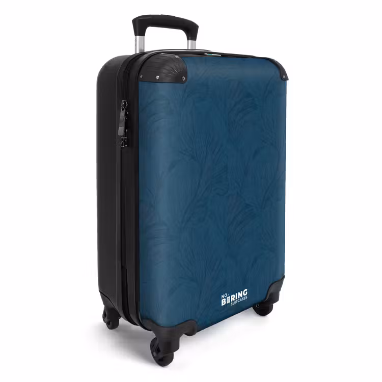 Suitcase - Abstract - Pattern - Dark Blue - Elegant — 4