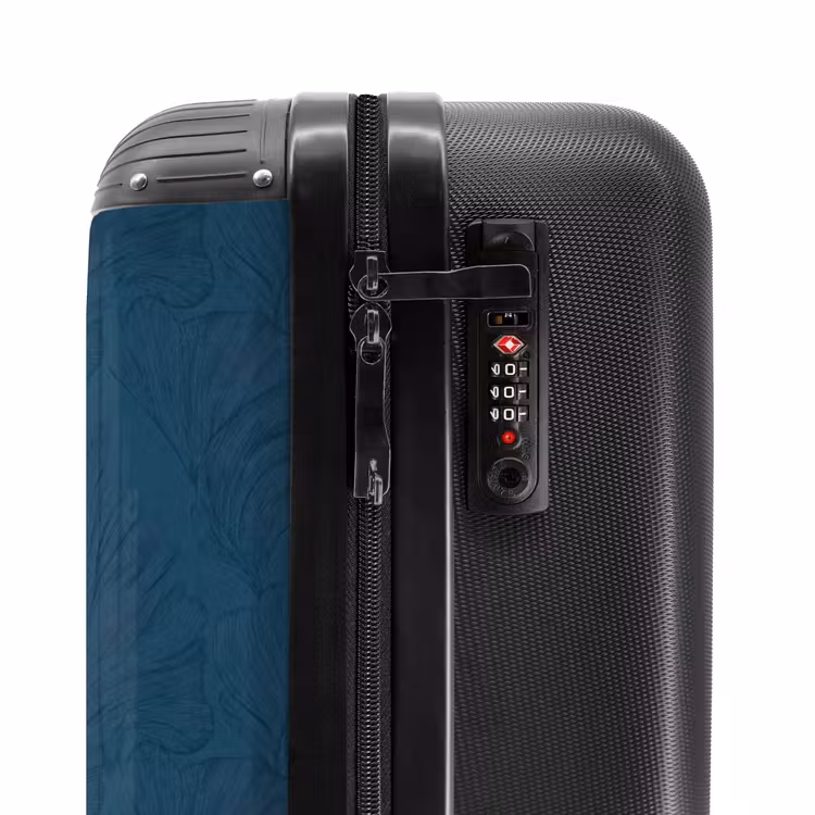 Suitcase - Abstract - Pattern - Dark Blue - Elegant — 5