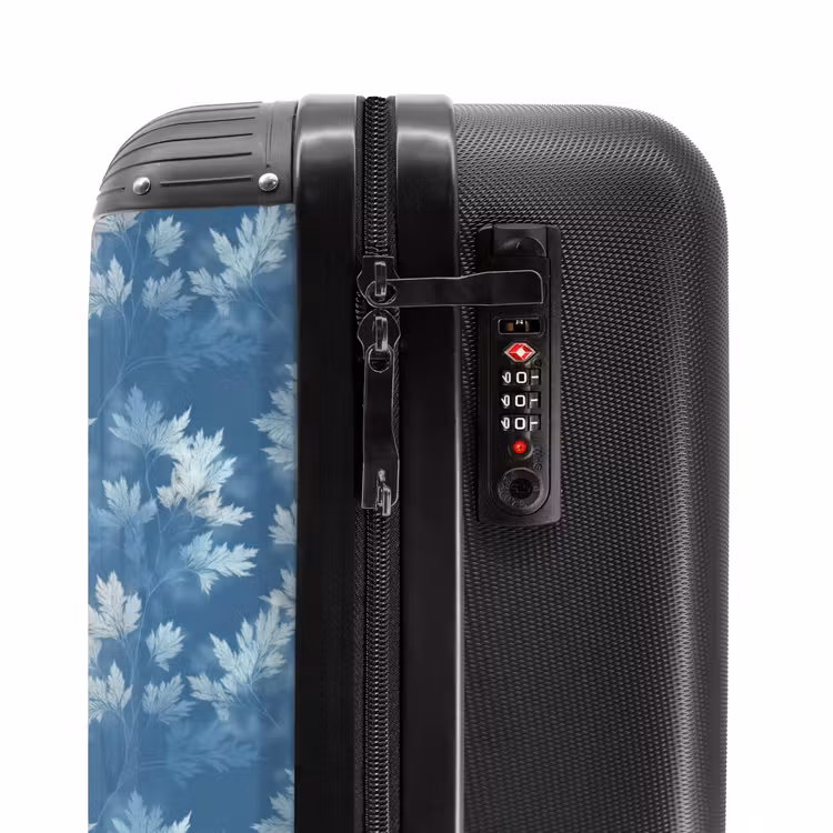 Suitcase - Ferns - Botanical - Pattern - Gray-blue — 5