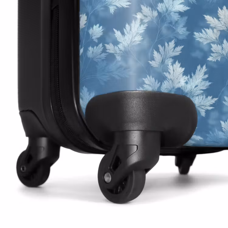 Suitcase - Ferns - Botanical - Pattern - Gray-blue — 6