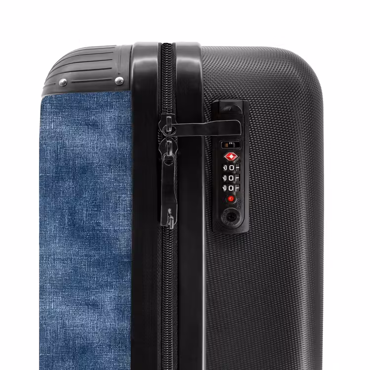 Suitcase - Linen - Texture - Pattern - Denim - Rustic — 5