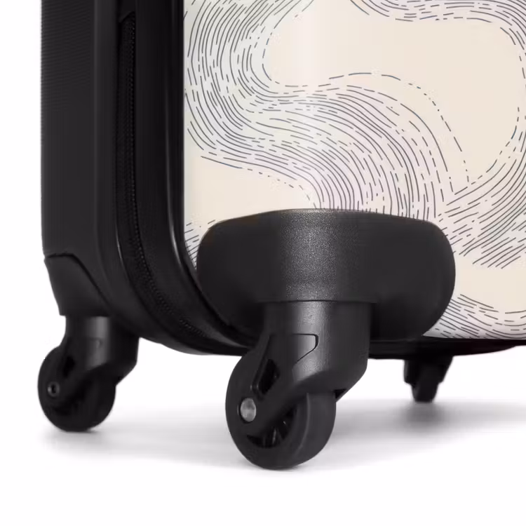 Suitcase - Lines - Pattern - Beige - Minimalist — 6