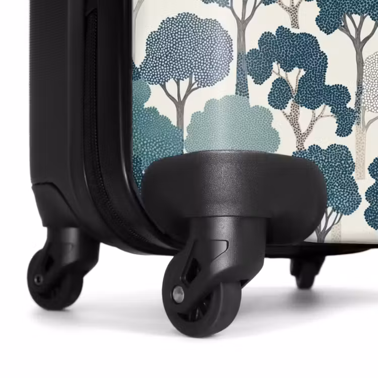 Suitcase - Modern - Trees - Forest - Pattern - Blue — 6