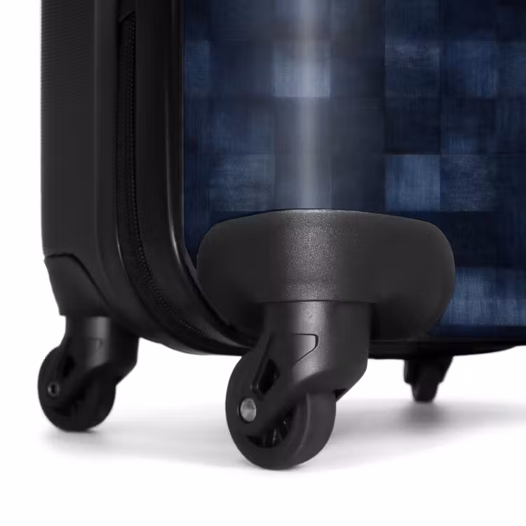 Suitcase - Pattern - Checkered - Navy Blue — 6