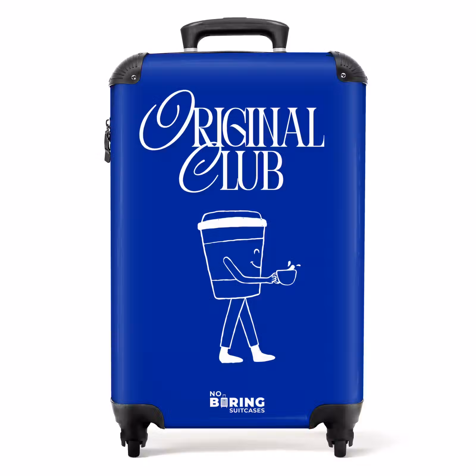 Suitcase - Blue - White - Coffee — 1