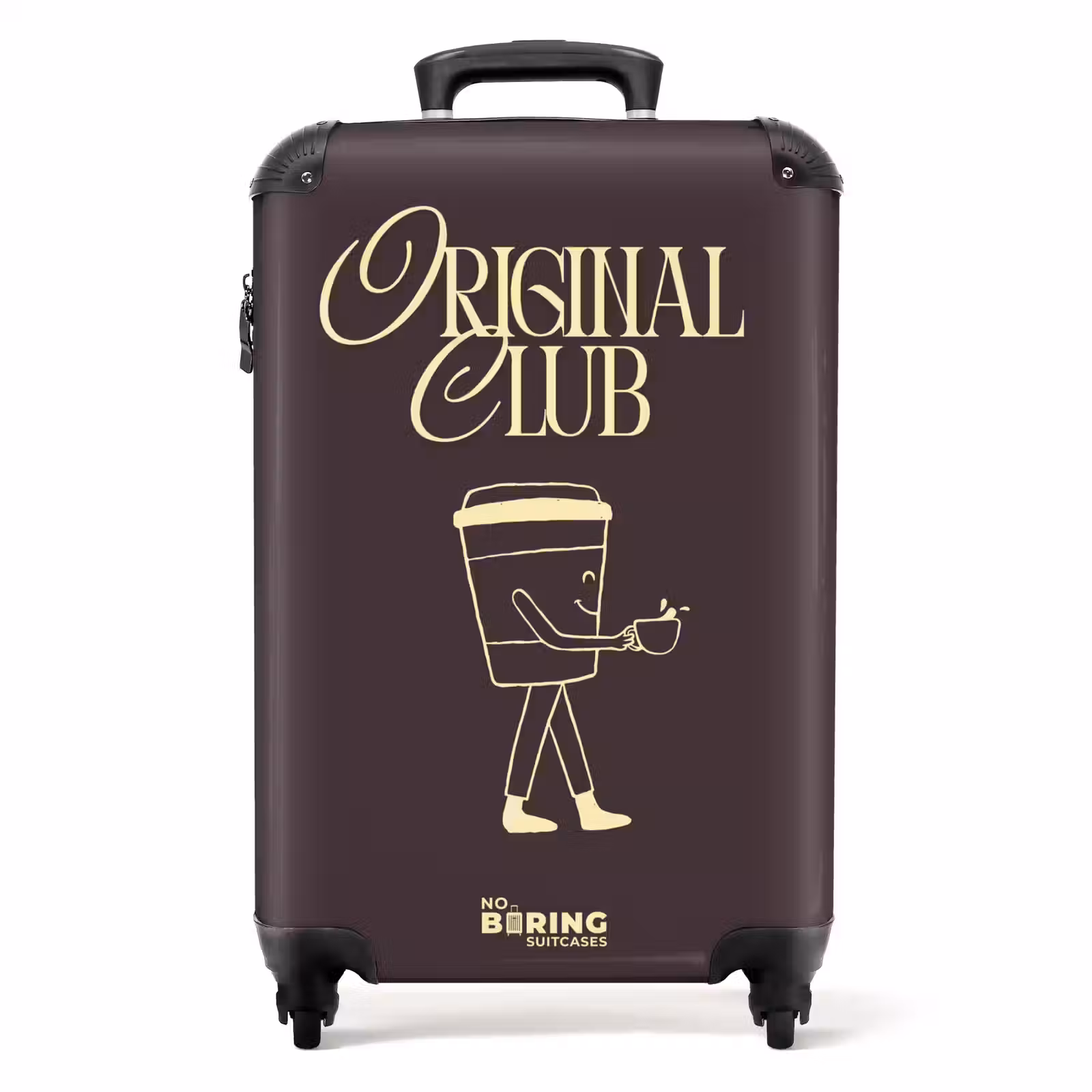 Suitcase - Brown - Yellow - Coffee — 1