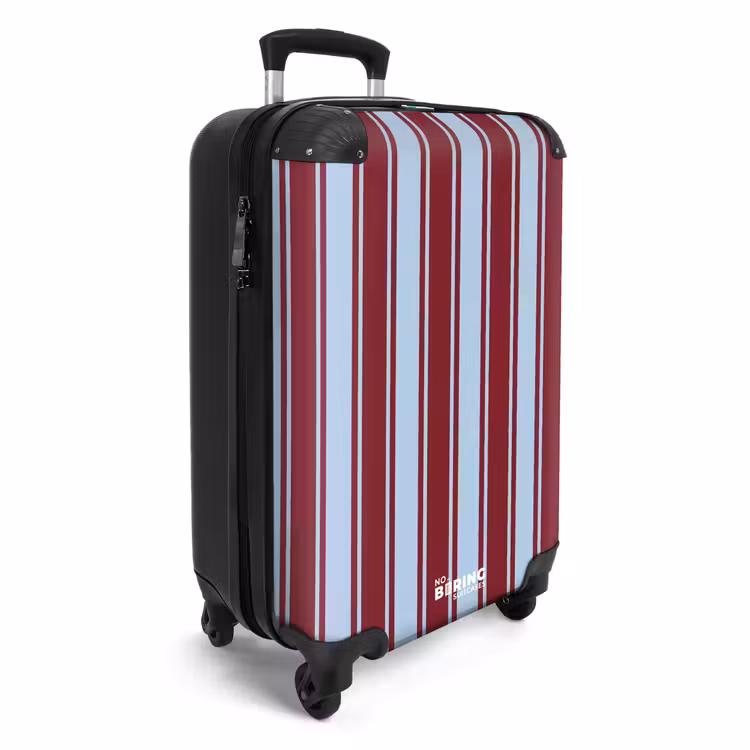 Suitcase - Blue - Red - Vertical stripes — 4