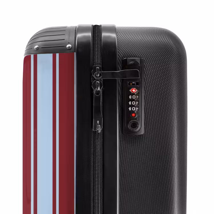 Suitcase - Blue - Red - Vertical stripes — 5