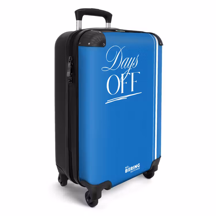 Suitcase - Blue - White - Days Off — 4