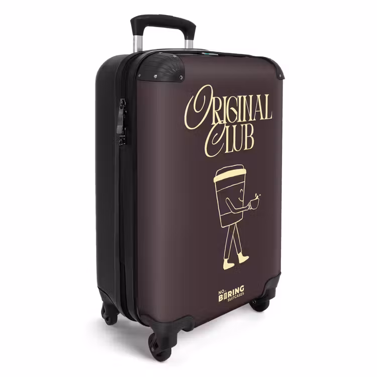 Suitcase - Brown - Yellow - Coffee — 4