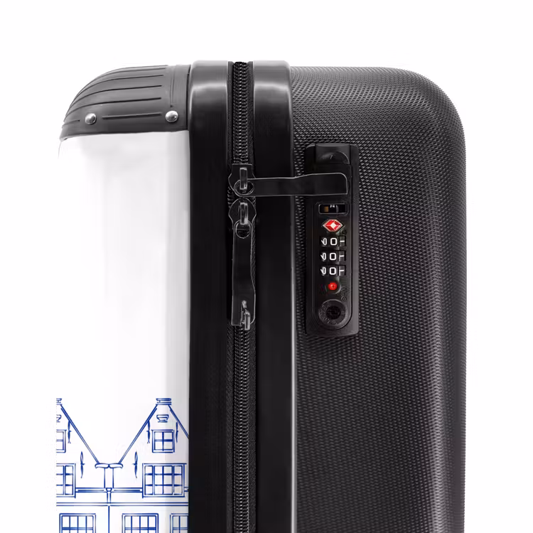 Suitcase - Canal-side House - Blue - White — 5