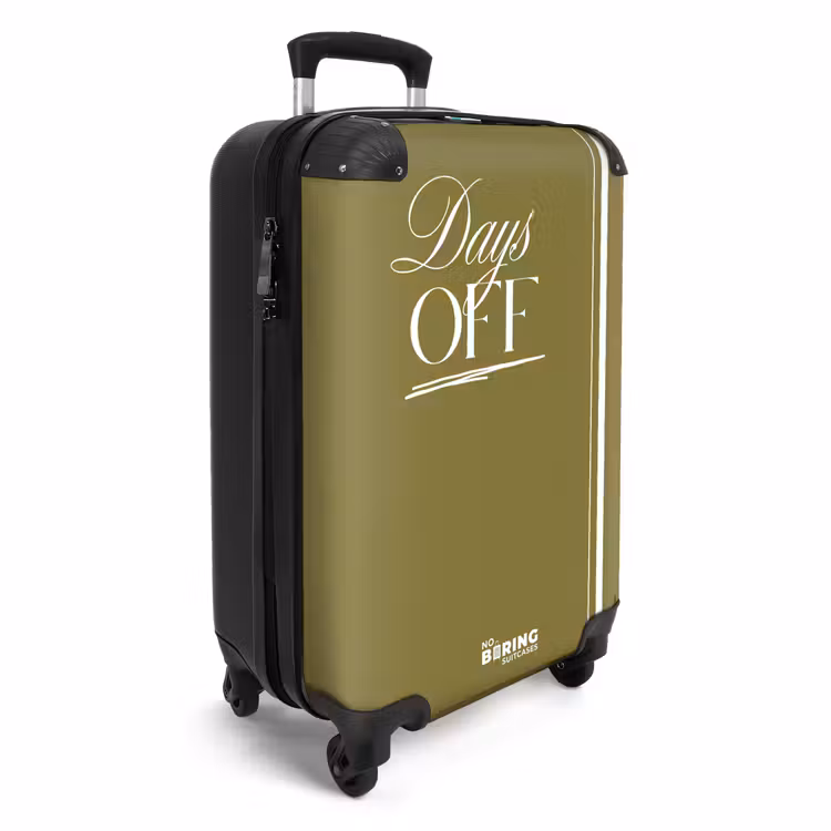 Suitcase - Green - White - Days Off — 4