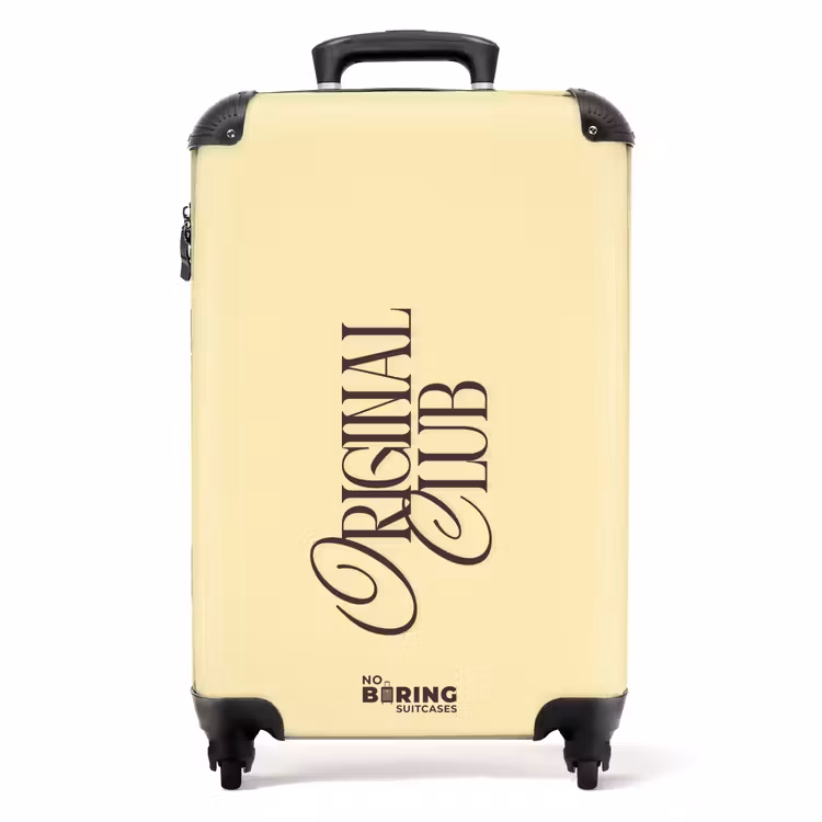Suitcase - Yellow - Brown - Subtle — 1