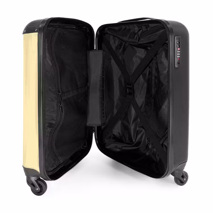 Suitcase - Yellow - Brown - Subtle — 3
