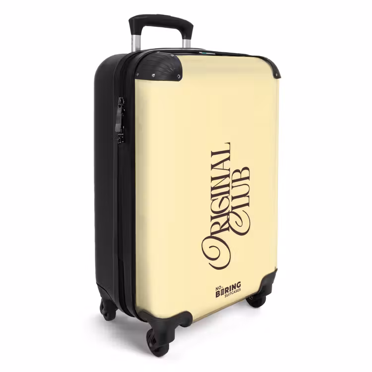 Suitcase - Yellow - Brown - Subtle — 4