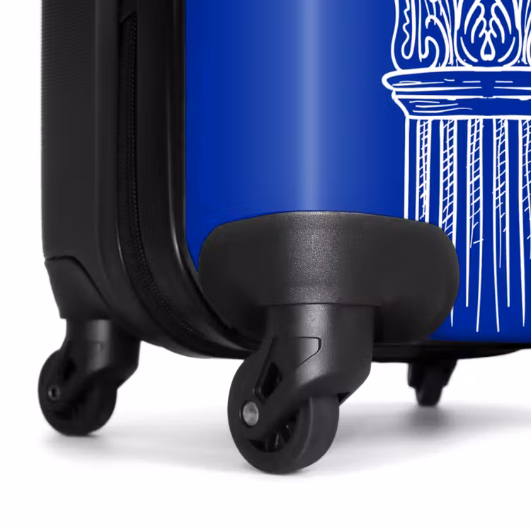Suitcase - Blue - White - Classic - Architecture — 6