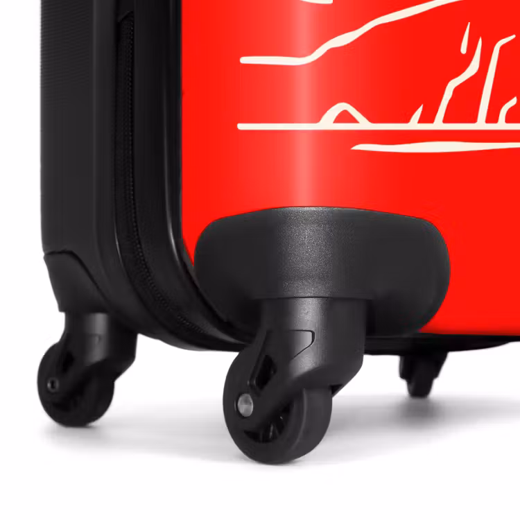 Suitcase - Red - White - Lighthouse - Sea — 6