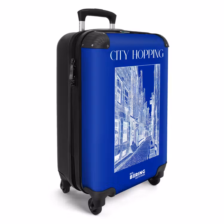 Suitcase - Streets - Blue - White — 4