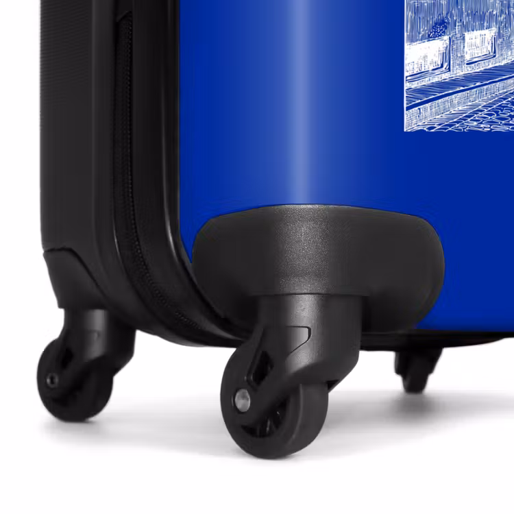 Suitcase - Streets - Blue - White — 6