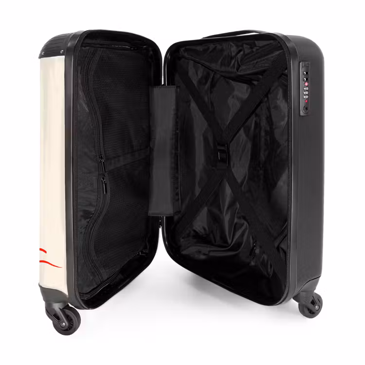 Suitcase - Waves - Red - White — 3