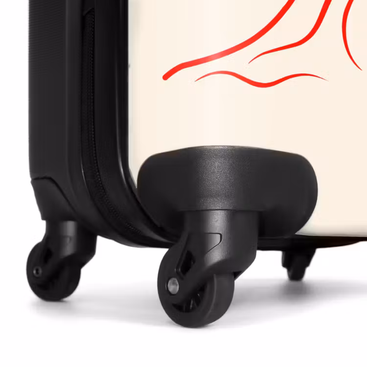 Suitcase - Waves - Red - White — 6