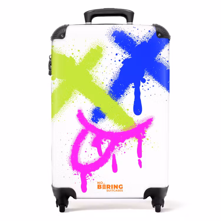 Suitcase - Neon - Smiley - Colorful — 1